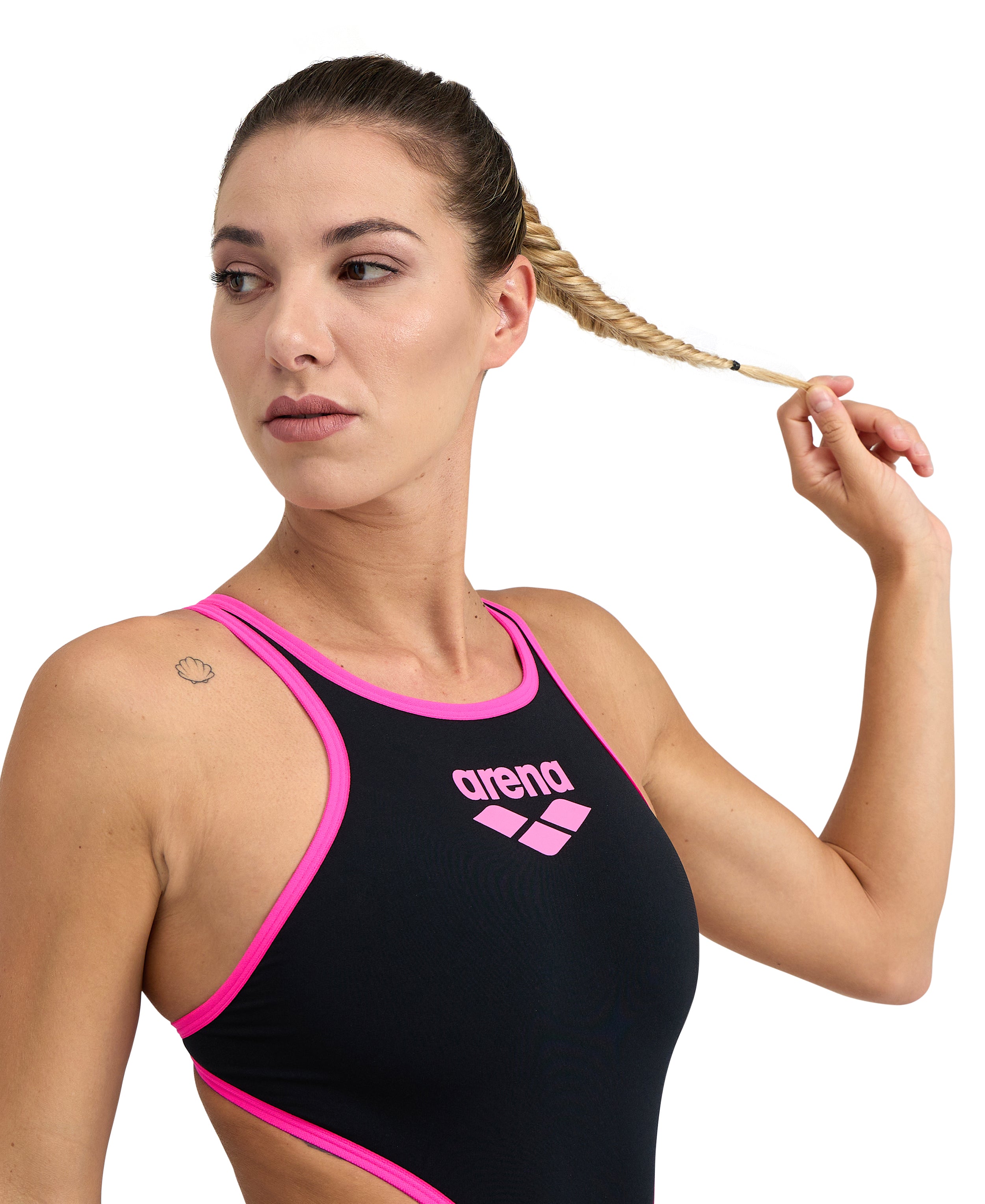 black/fluo pink