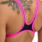 black/fluo pink