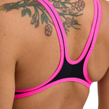 black/fluo pink