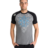 dark grey melange/ black