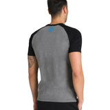 dark grey melange/ black