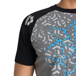 dark grey melange/ black