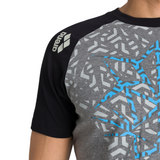 dark grey melange/ black