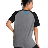 dark grey melange/ black