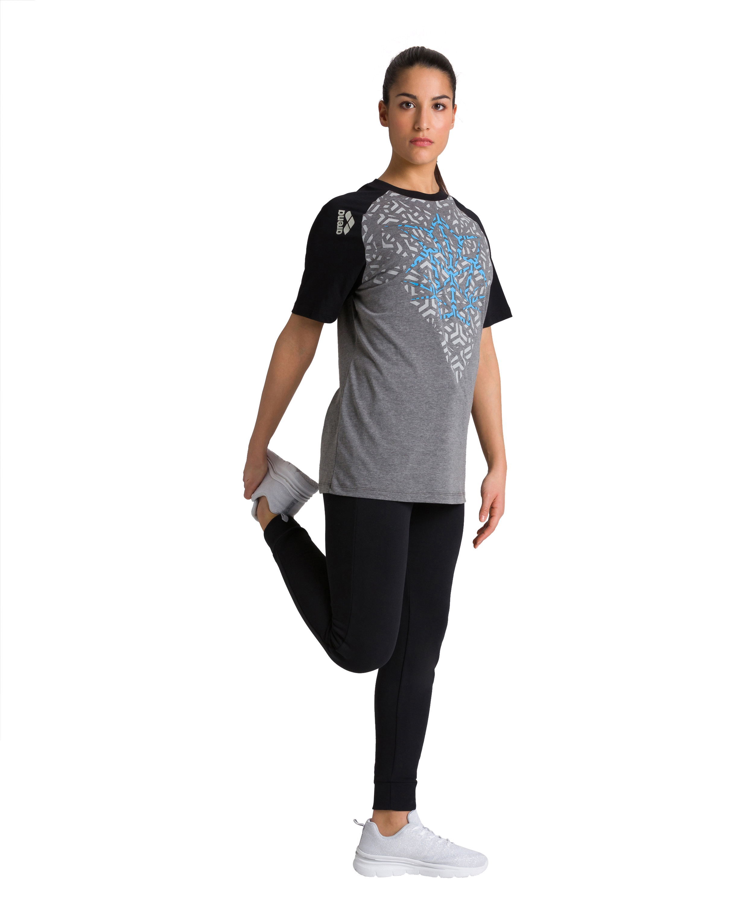 dark grey melange/ black