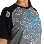 dark grey melange/ black