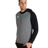 dark grey melange/black