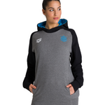 dark grey melange/black