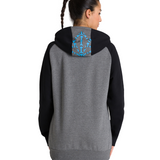 dark grey melange/black