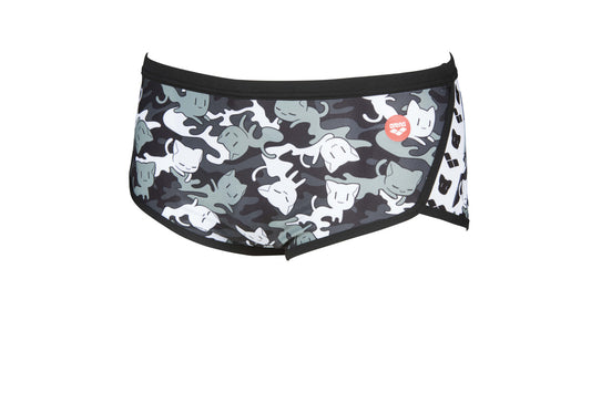 m crazy camo cats low waist short