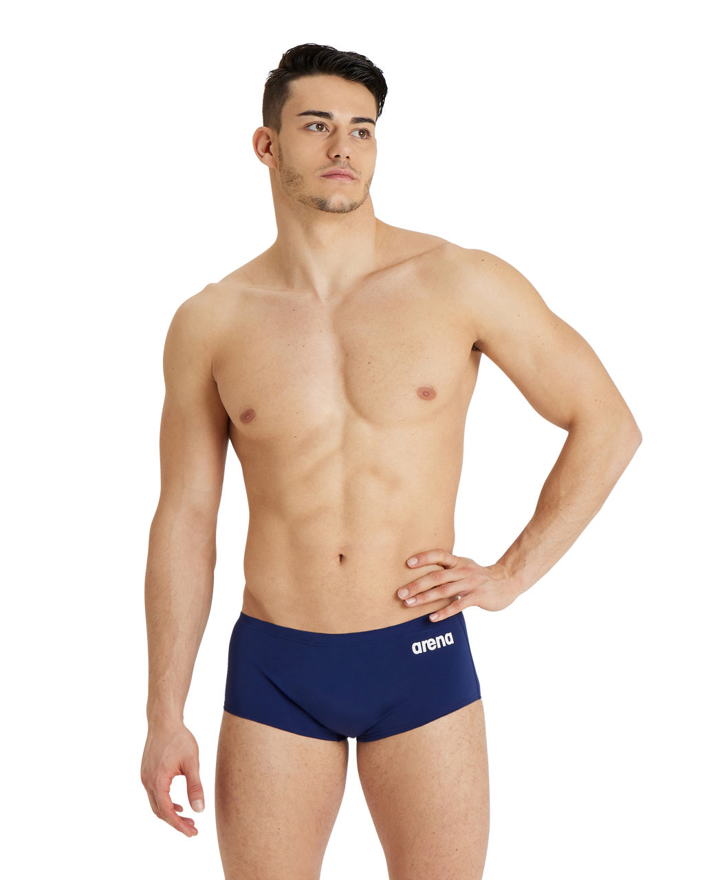 men's team swim low waist short solid