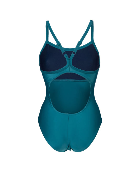 women's arena solid swimsuit lightdrop back b