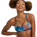 neon blue multi/yellow star