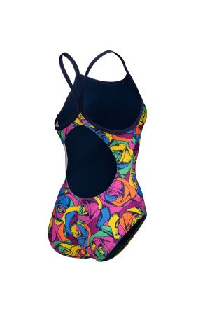 women's arena rose parade swimsuit light drop back