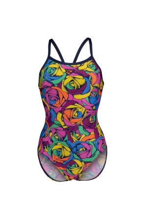 women's arena rose parade swimsuit light drop back