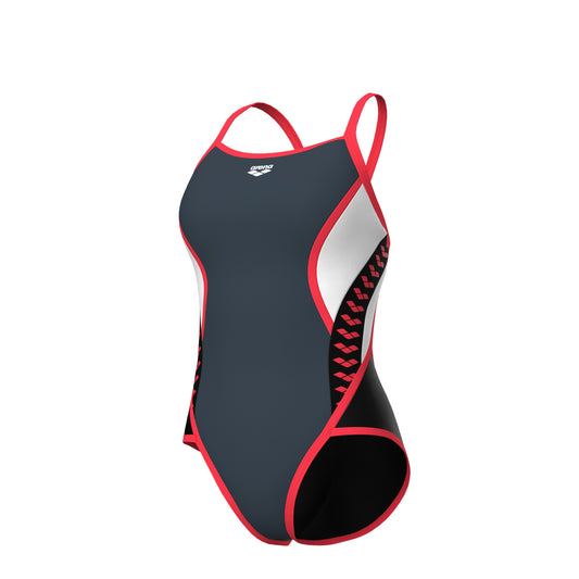 women's arena icons swimsuit super fly back panel