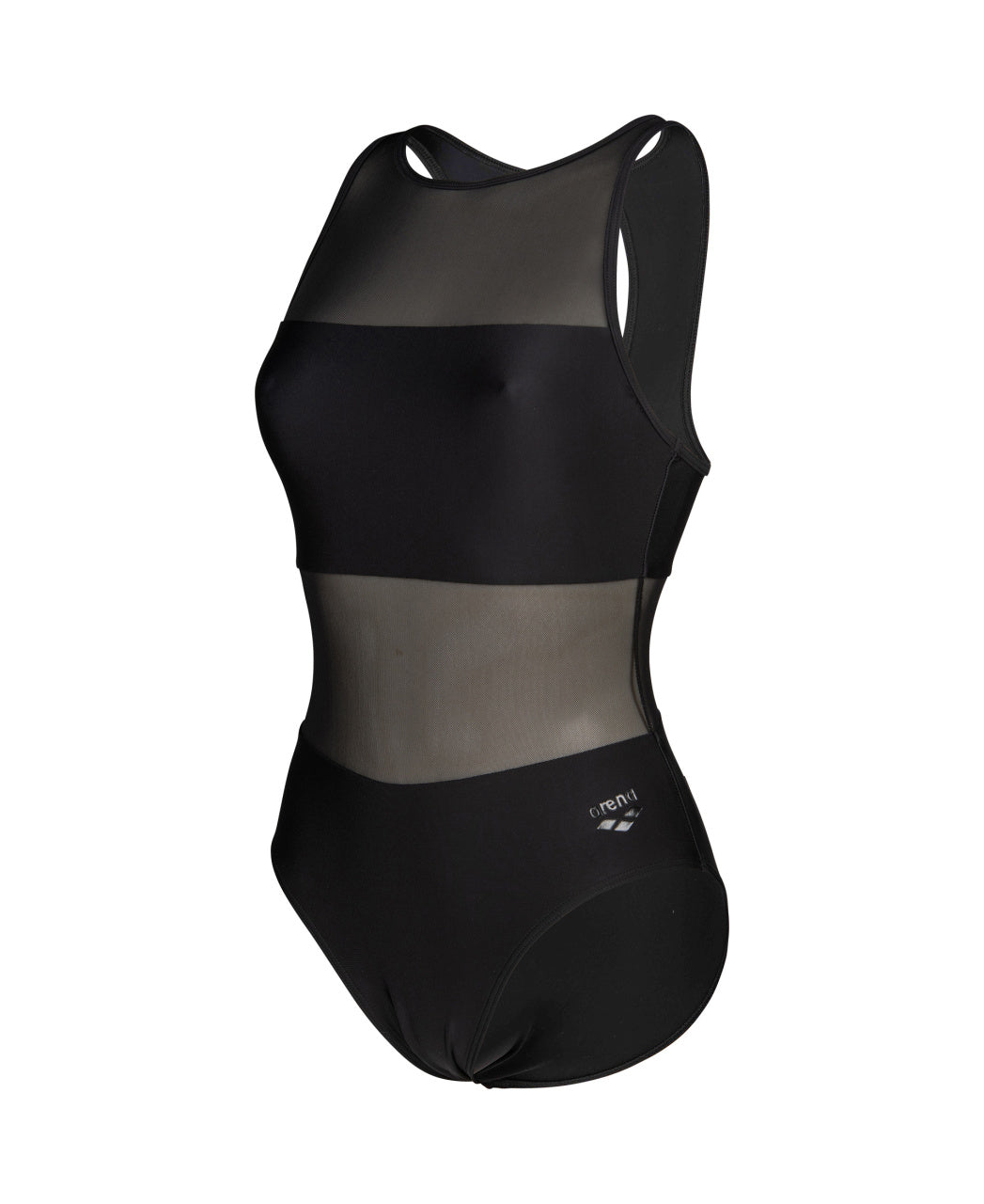 women's arena mesh panels swimsuit vent back