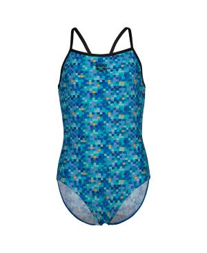 girl's arena pooltiles swimsuit lightdrop back l