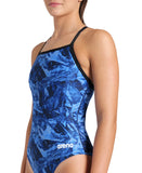 women's arena team crackle swimsuit lightdrop back