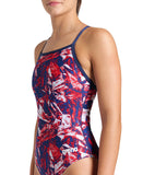 women's arena team crackle swimsuit lightdrop back