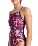 women's arena team crackle swimsuit lightdrop back