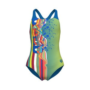 girl's arena palette swimsuit swim pro back