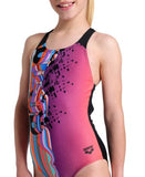 girl's arena palette swimsuit swim pro back