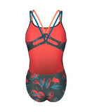 women's arena floral swimsuit lace plus back