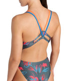 women's arena floral swimsuit lace plus back