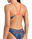 women's arena micro floral swimsuit swim tech back