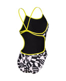 women's arena open your eyes swimsuit lace back