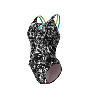 women's arena rockin swimsuit swim tech multi