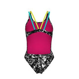 women's arena rockin swimsuit swim tech multi