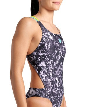 women's arena rockin swimsuit swim tech multi