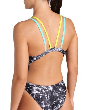 women's arena rockin swimsuit swim tech multi