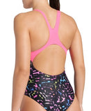 women's arena mosaic swimsuit swim pro back