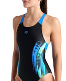 women's arena breath swimsuit v back lb