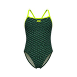 women's arena monogram swimsuit challenge back