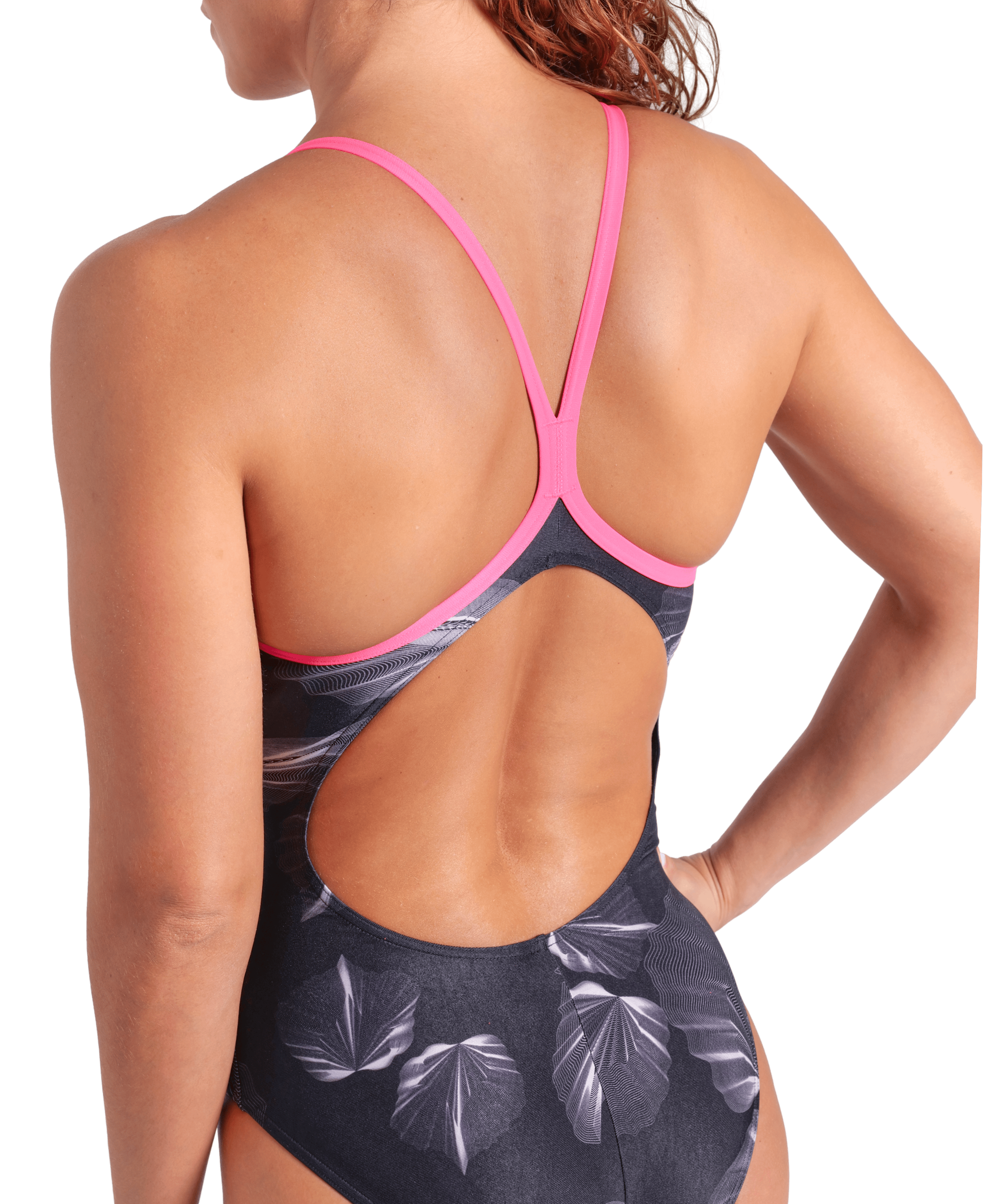 black multi-shocking pink