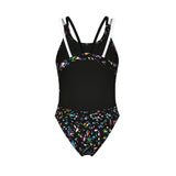 women's arena confetti swimsuit swim tech multi