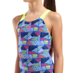 multi blue-artic lime