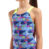 multi blue-artic lime